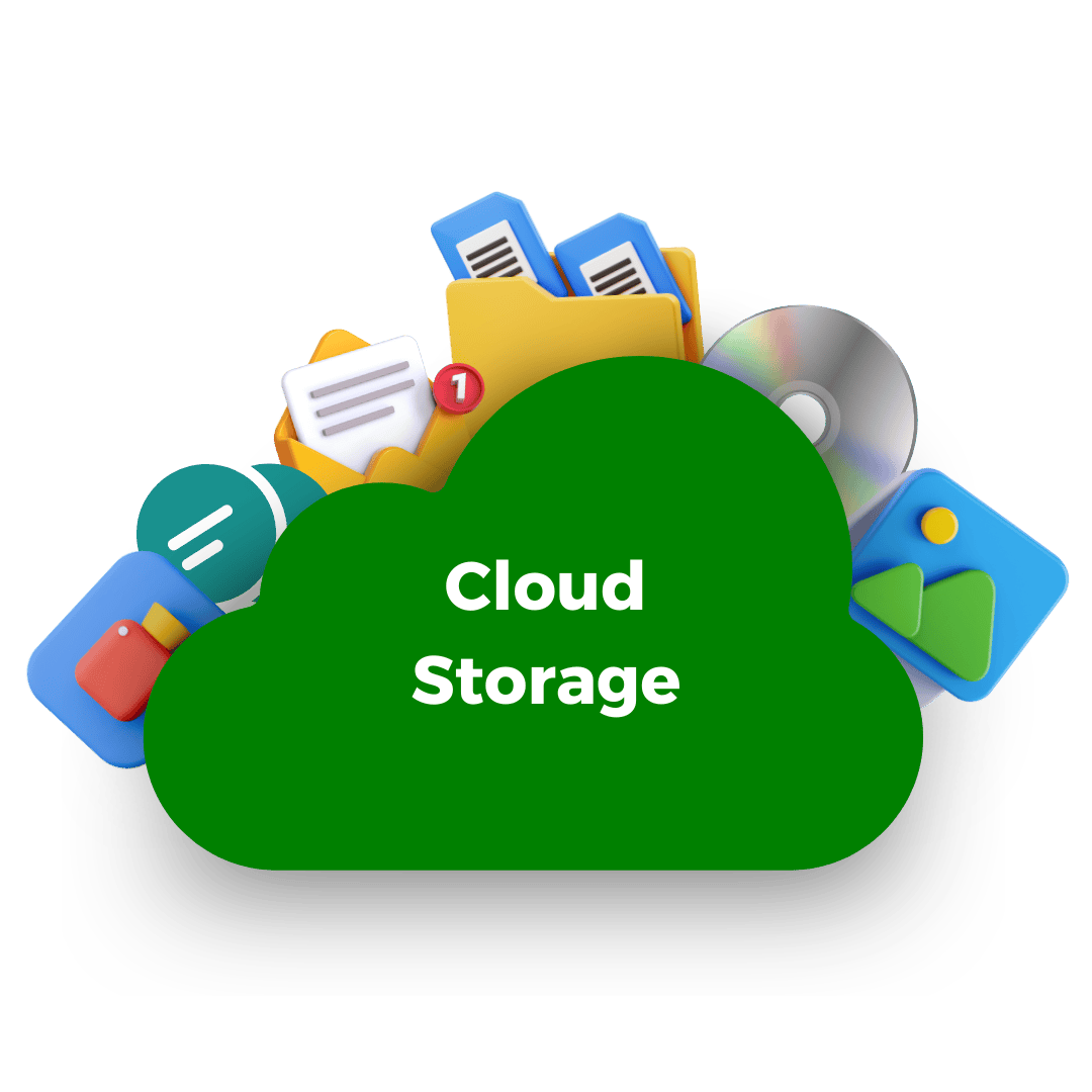 Cloud Storage Hosting securely stores data on off-site servers